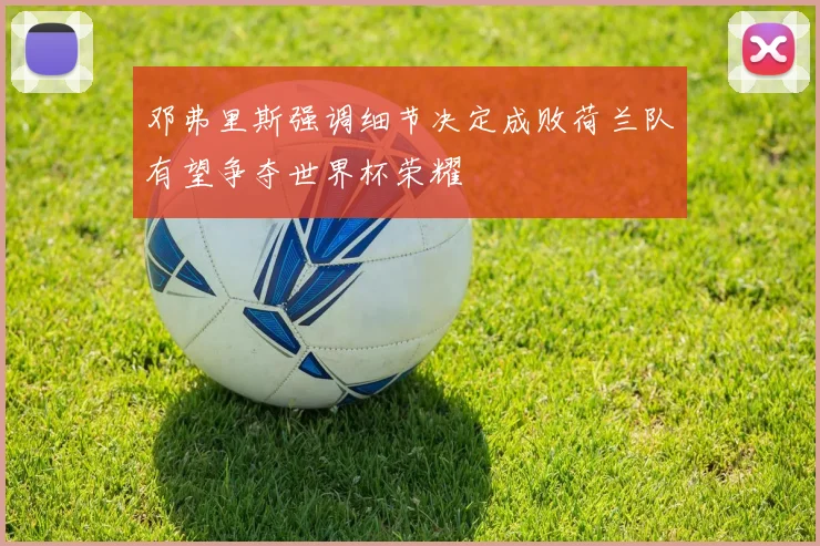 邓弗里斯强调细节决定成败荷兰队有望争夺世界杯荣耀